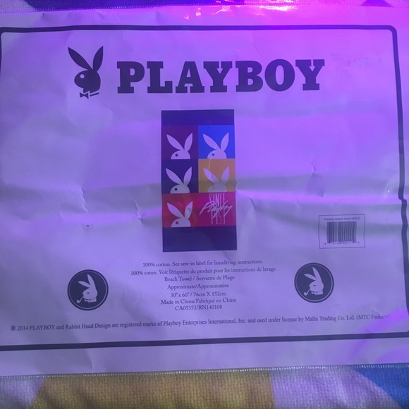 Brand NEW RARE Playboy Beach Towel 😍 - Picture 2 of 5